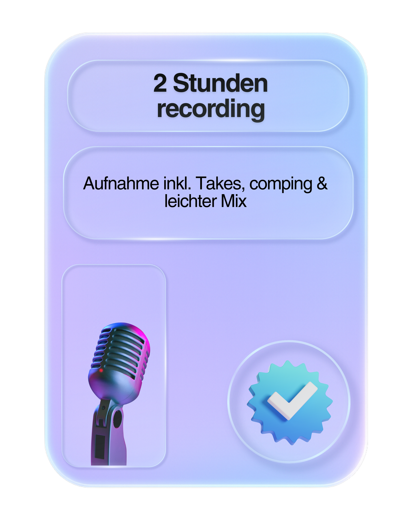 2 Stunden Recording Session