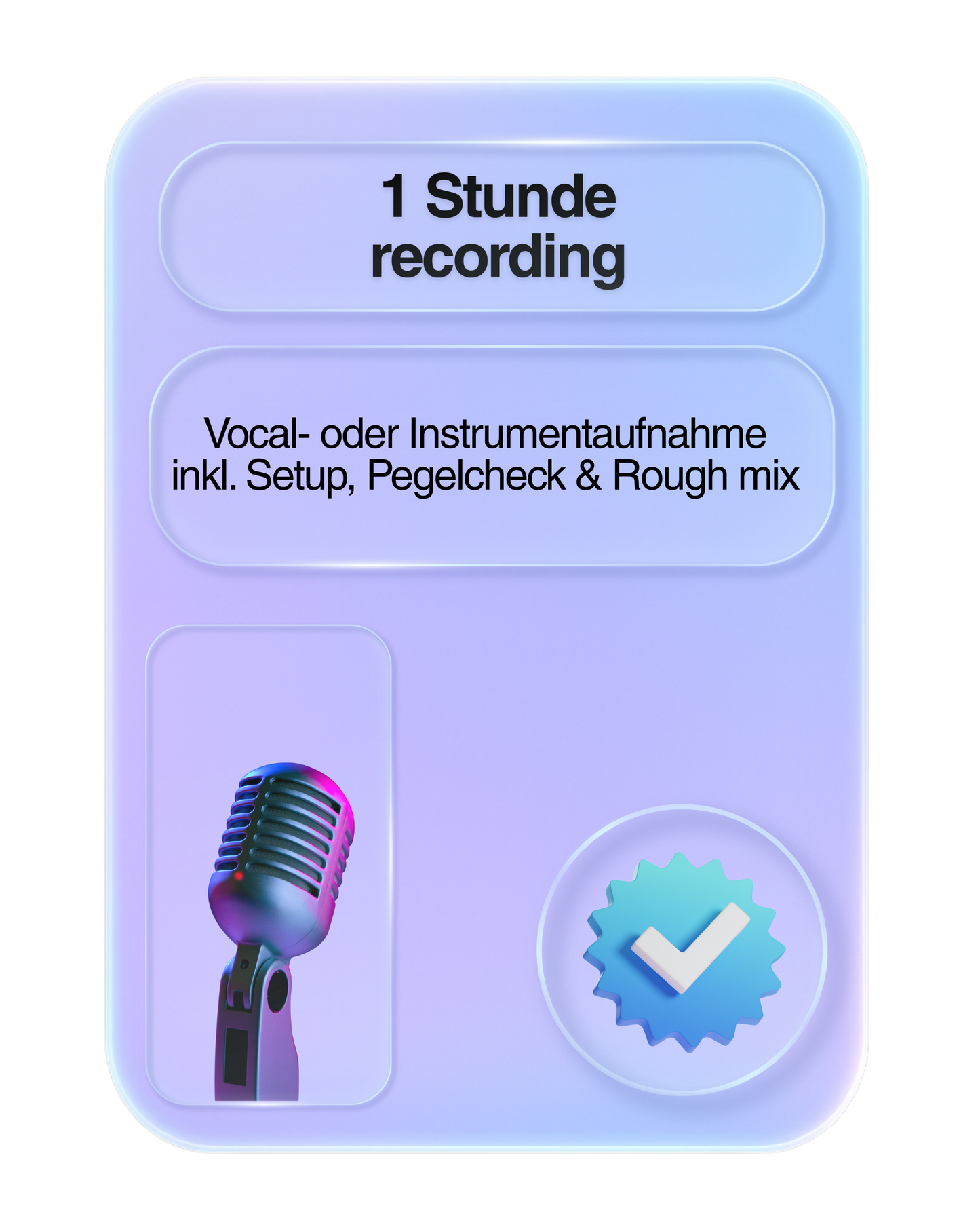 1 Stunde Recording Session