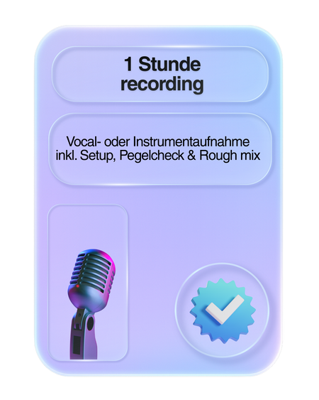 1 Stunde Recording Session