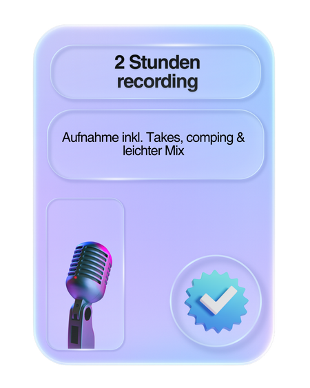 2 Stunden Recording Session