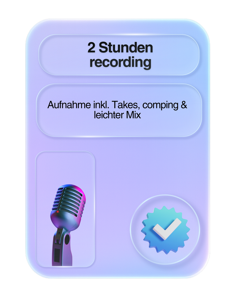 2 Stunden Recording Session